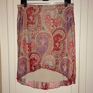 HIGH LOW SKIRT SIZE L FESTIVAL WEAR